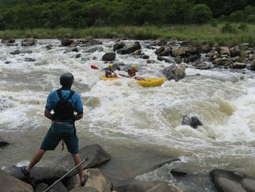 The Umko river generally runs as a Grade 3 during summer, but after heavy rains the rapids can quickly ramp up to Grade 4.