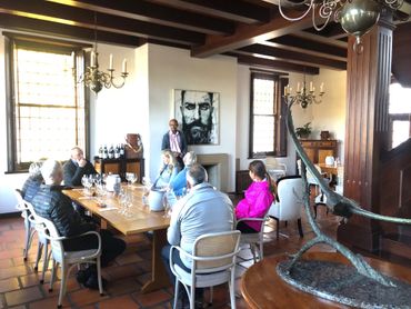 A tasting at DeWetshof Estate - the house of Chardonnay