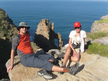 Cathedral peak  - a free standing rock stack – is one of the geological wonders along the route.