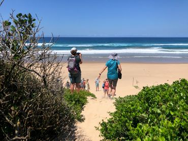 Emerging from the cool forest to the pristine beach of Lala Nek