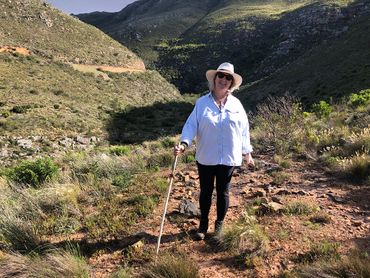 The founder of the Green Mountain trail, Alison Green, on the final day of the trail.