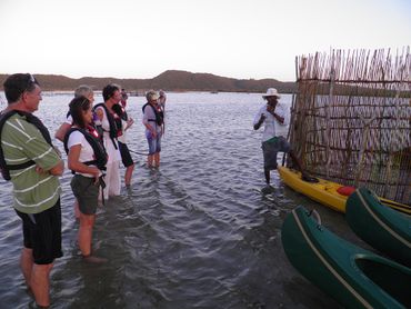 Learning about traditional Thonga fishing techniques