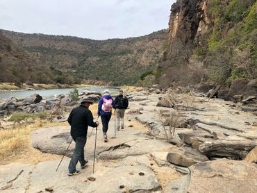 And along the river valley, incised by steep cliffs