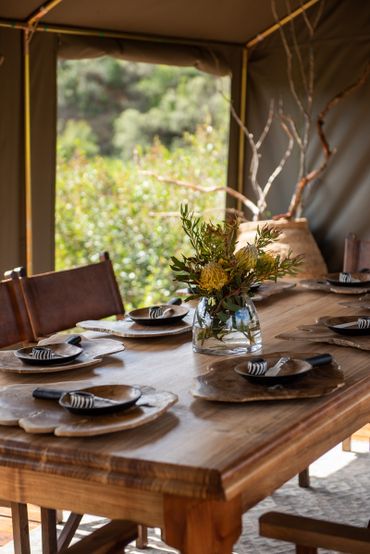 Fine dining on this luxury wilderness trail, Western Cape.