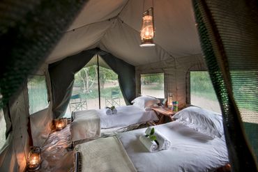 Simple, clean and and comfortable tented accommodation
