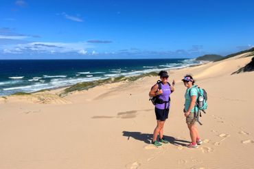 Pearl coloured beaches & ocean blue on the Kosi Lakes trail