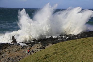 Spectacular wave explosion on the Southern Wild Coast near Haga Haga