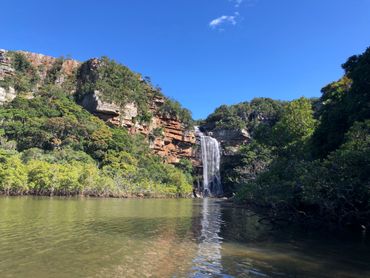 Waterfall with no name, seen on a paddle up the Mtentu estuary