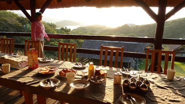 Breakfast awaits at Ntafufu tented camp.