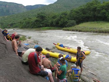 A lunch on the river is included on the full-day rafting trip