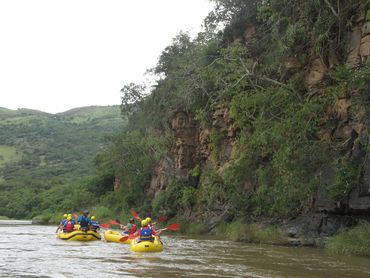 The Mkomazi river cuts through valley bushveld and rock gorges