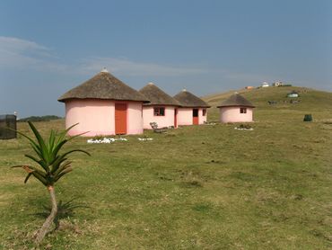 Traditional rondavels are made into family, double and twin rooms at Bulungulu Eco Lodge – the final night of the Coffee Bay to Bulungula trail.