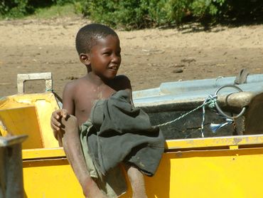 Local kids having fun on one of the rivers