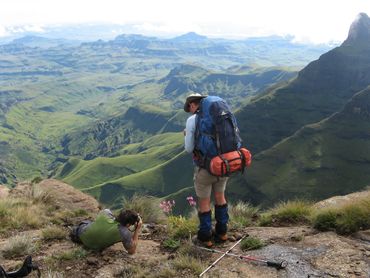 One feels on top of the world from the escarpment