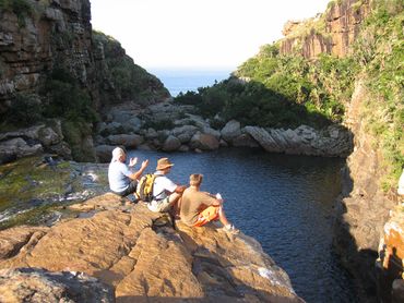 Deeply incised river gorges on the Pondo Voyager trail.