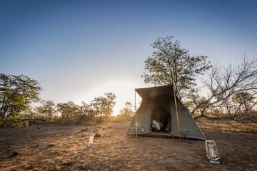 2 sleeper dome tents offer a comfortable night in the bush.