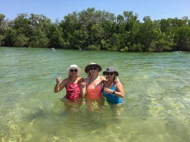 A chilled vino in First Lake, the Turtle Trails hike