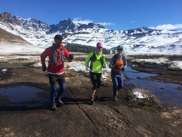 The Giants Cup hiking trail can just as easily be trail-run. We were treated to a snow dusting when we did it in September.