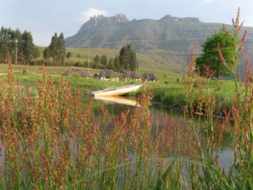 Tranquil dam at Castleburn - Drak Gardens