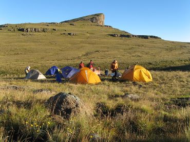 Wild camping on the saddle